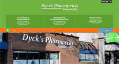 Desktop Screenshot of dyckspharmacists.com